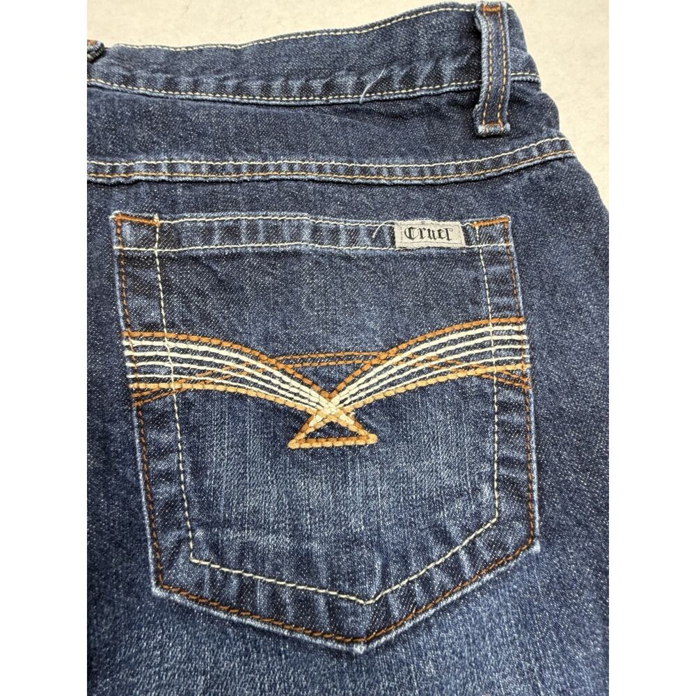 Cruel Girl Georgia Slim Jeans Womens 15 R Dark Wash Stretch Bootcut Indigo Denim - Picture 10 of 11